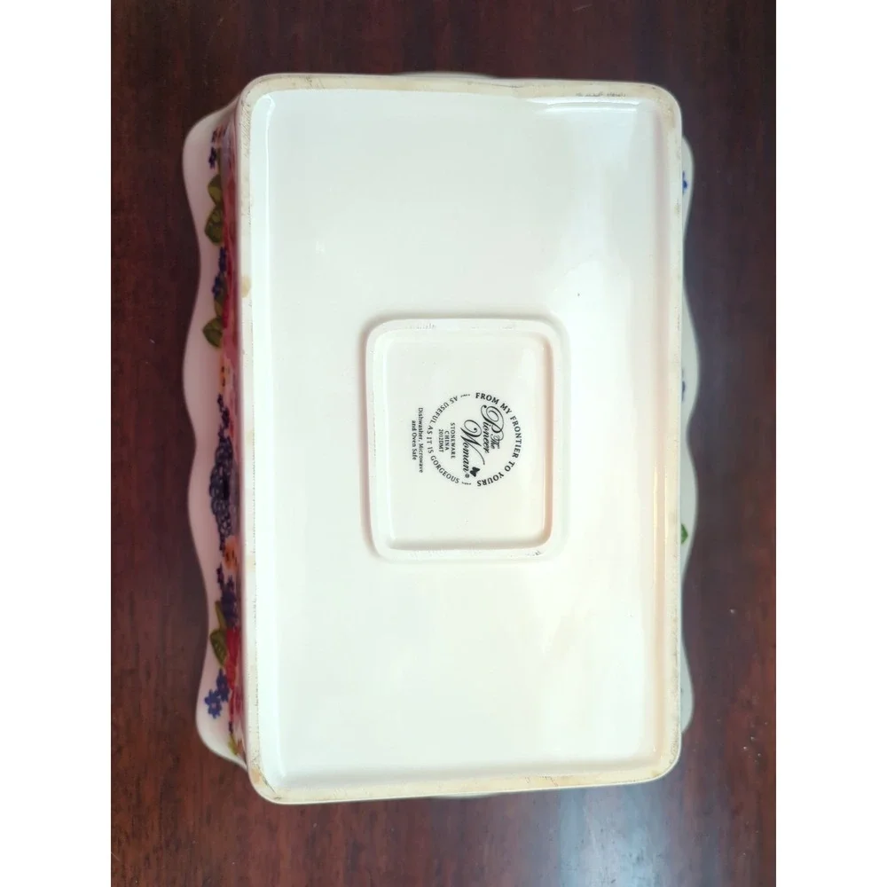 Pioneer Woman Ceramic Casserole Dish Salt Shaker Plate Butter Dish Base 4pc